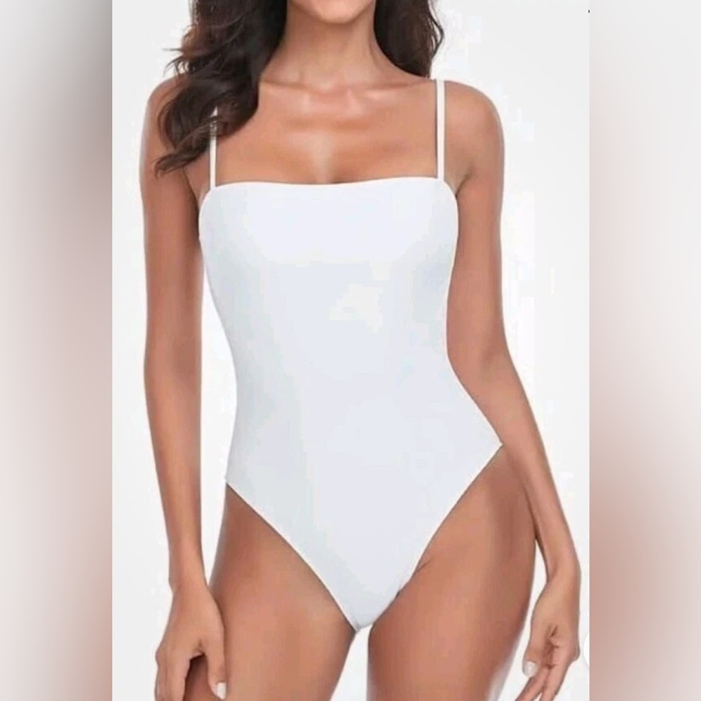 NWT Relleciga Retro Bandeau One Piece Swimsuit
